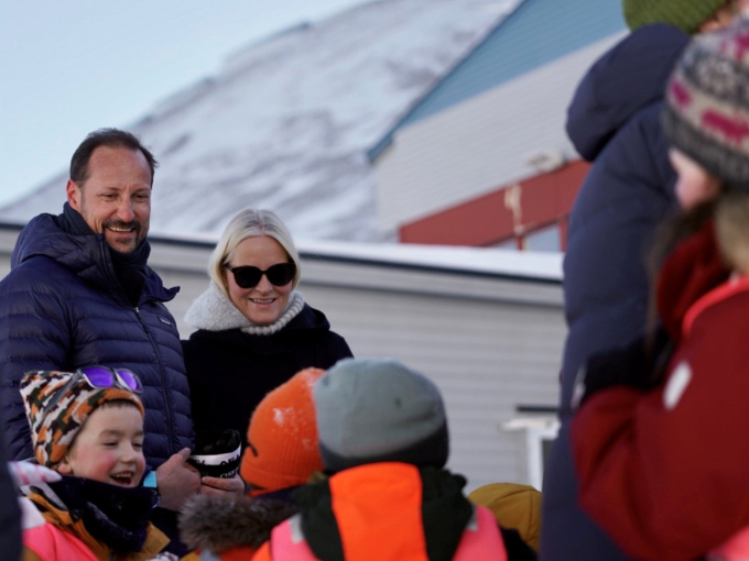 The Crown Prince and Crown Princess visited Polarflokken Kindergarten. Photo: Simen Sund, The Royal Court